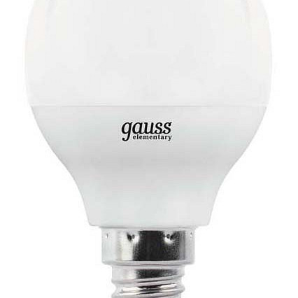 Лампа Gauss LED Шар E14 7W 4100К 590lm диммируемая