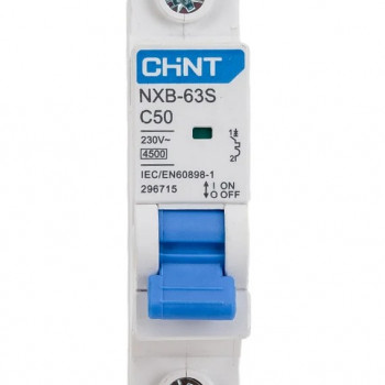 CHINT Авт. выкл. NXB-63S 1P 50A 4,5кА х-ка C(R)
