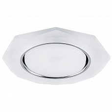 Светильник встраиваемый с белой LED подсветкой Feron CD5021 потолочный GX53 без лампы, белый матовый