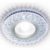 Ambrella Светильник встраив. Круг MR16 Хром/Прозр.+ LED 3W Тёплый свет