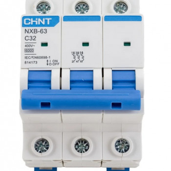 CHINT Авт. выкл. NXB-63 3P 32A 6кА х-ка C
