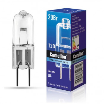 Лампа галогенная Camelion G4 20W/12V JC