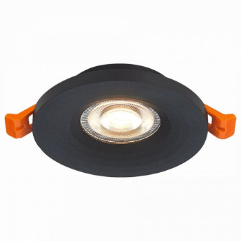 Встраиваемый светильник ST Luce, черный GU10 1*50W D95xH27 220V