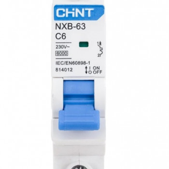 CHINT Авт. выкл. NXB-63 1P 6A 6кА х-ка C