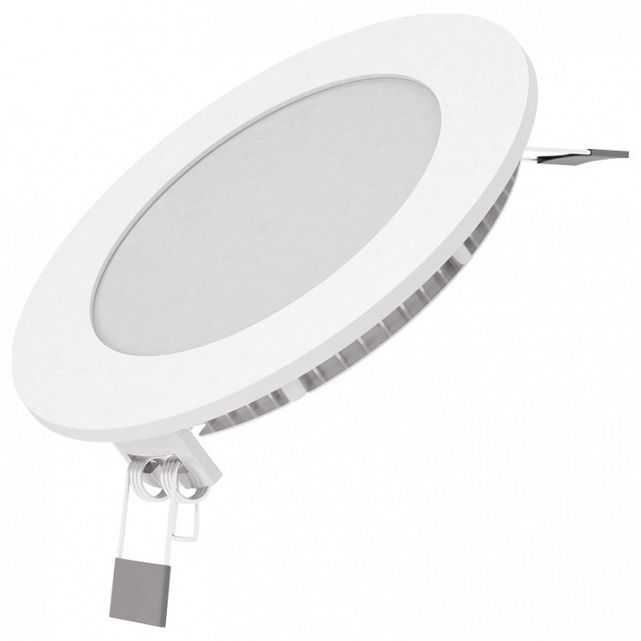 Встраиваемый LED св-к Gauss ультратонкий КРУГ 6W 2700K IP20