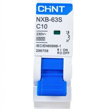 CHINT Авт. выкл. NXB-63S 1P 10A 4,5кА х-ка C(R)