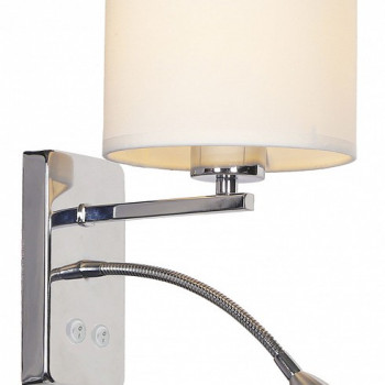 Настенный светильник  Escada 552/A LED *1W+E27*60W Chrome/white