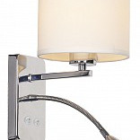 Настенный светильник  Escada 552/A LED *1W+E27*60W Chrome/white