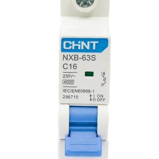 CHINT Авт. выкл. NXB-63S 1P 16A 4,5кА х-ка C(R)