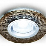 Ambrella Светильник встраив. Круг MR16 Хром/Агат+ LED 3W 4200K D100 H12 A65
