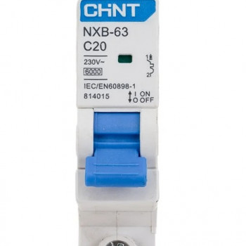 CHINT Авт. выкл. NXB-63 1P 20A 6кА х-ка C