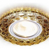 Ambrella Светильник встраив. Круг MR16 Хром/Агат+ LED 3W 4200K D100 H12 A65