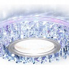Ambrella Светильник встраив. Круг MR16 Хром/Перламутр. Хрусталь+ LED 3W 4200K D100 H20 A60