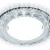 Ambrella Светильник встраиваемый GX53 Хром/Прозрачный+ LED 3W 4200K D125 H40 A90